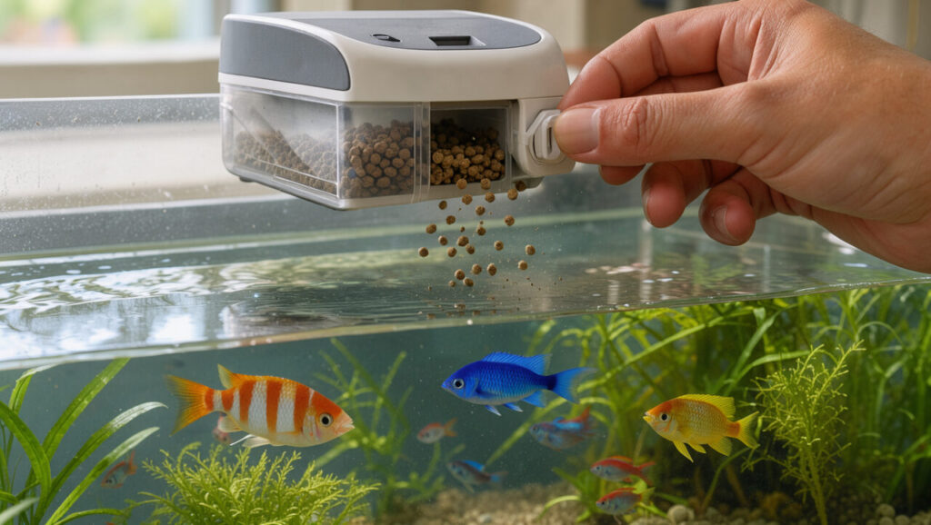 Distributeur automatique d’aquarium : corriger une dose trop forte avant 12 jours d’absence